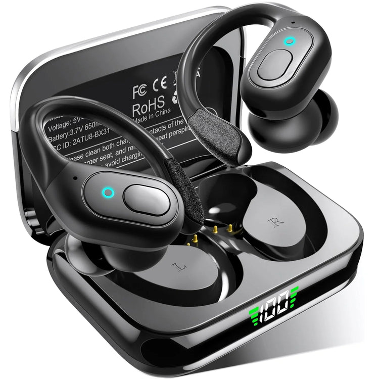 BX31 TWS Wireless Earbuds Bluetooth 5.3 noise cancelling headphones for music, gaming, and sports