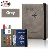 Passport Holder Wallet Cover Travel Essentials RFID Blocking Leather Card Case International Travel Accessories for Women/Men