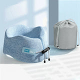 Memory Foam Travel Neck Pillow – U-Shaped Headrest for Airplane & Car