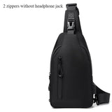Anti-Theft USB Sling Bag for Men Crossbody Travel Chest Pack