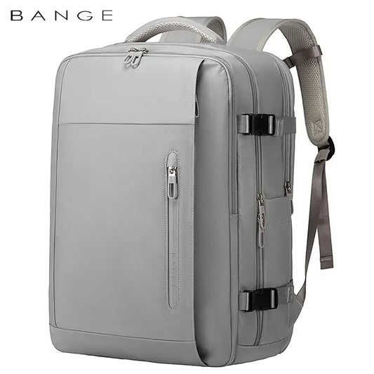 Bange travel backpack waterproof 15.6" laptop bag with USB charging port, ideal for school, business, or travel