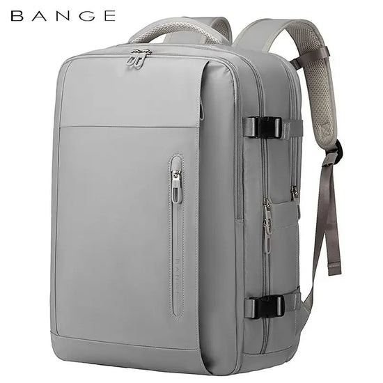 Bange travel backpack waterproof 15.6" laptop bag with USB charging port, ideal for school, business, or travel