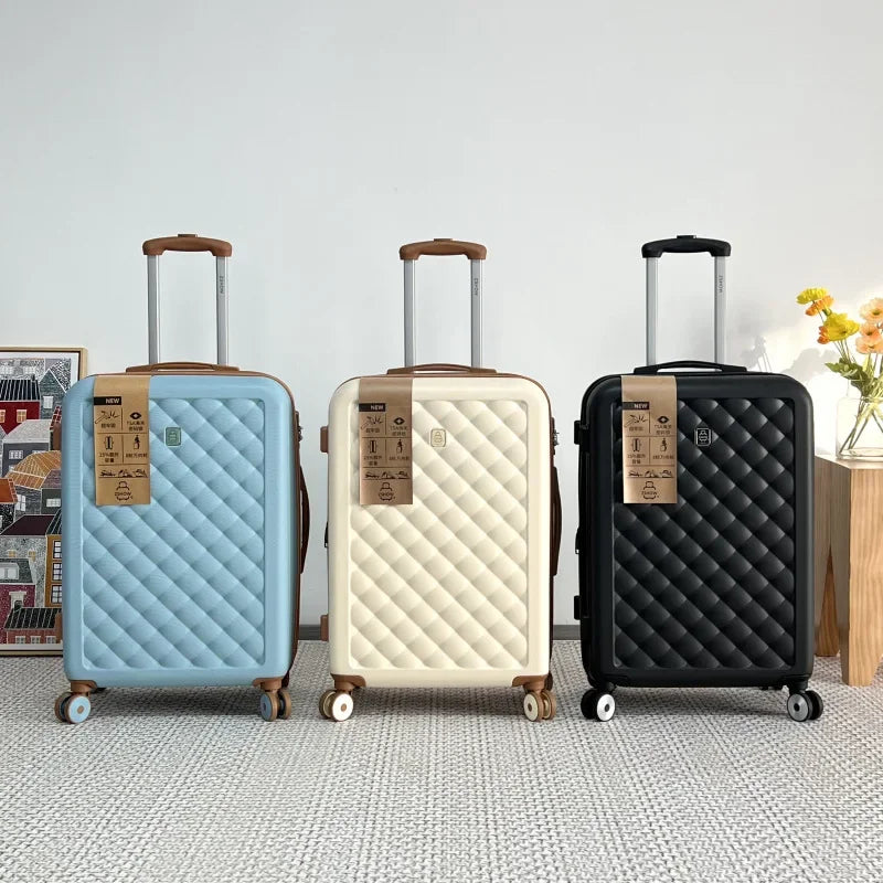 Expandable girls’ rolling suitcase with spinner wheels 20", 24", and 26" colorful travel luggage with carry-on size