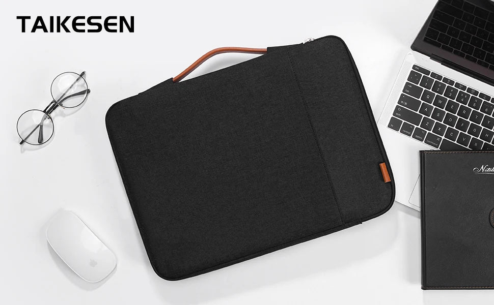 Slim laptop sleeve case protective 12"–15.6" padded cover for MacBook, Dell, Lenovo, and more