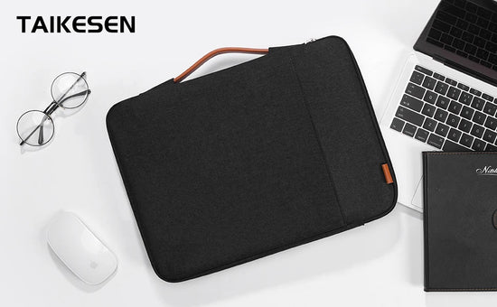 Slim laptop sleeve case protective 12"–15.6" padded cover for MacBook, Dell, Lenovo, and more