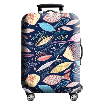 World Map Elastic Suitcase Cover (18–32")
