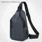 Anti-Theft USB Sling Bag for Men