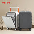 Mixi aluminum frame suitcase with front laptop pocket and wide handle 20-inch and 24-inch PC hard shell travel luggage