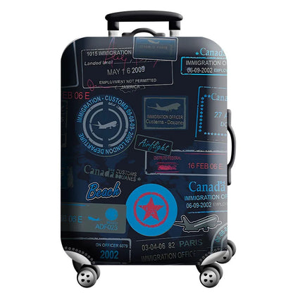 World Map Elastic Suitcase Cover (18–32")
