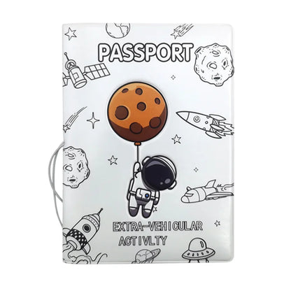 3D "I Love Travel" PVC Passport Cover