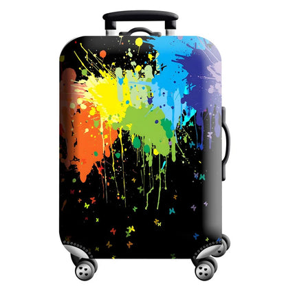 World Map Elastic Suitcase Cover (18–32")