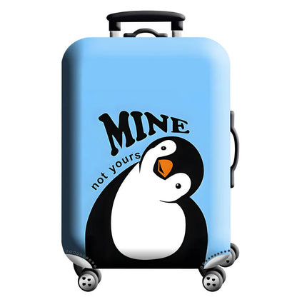 World Map Elastic Suitcase Cover (18–32")