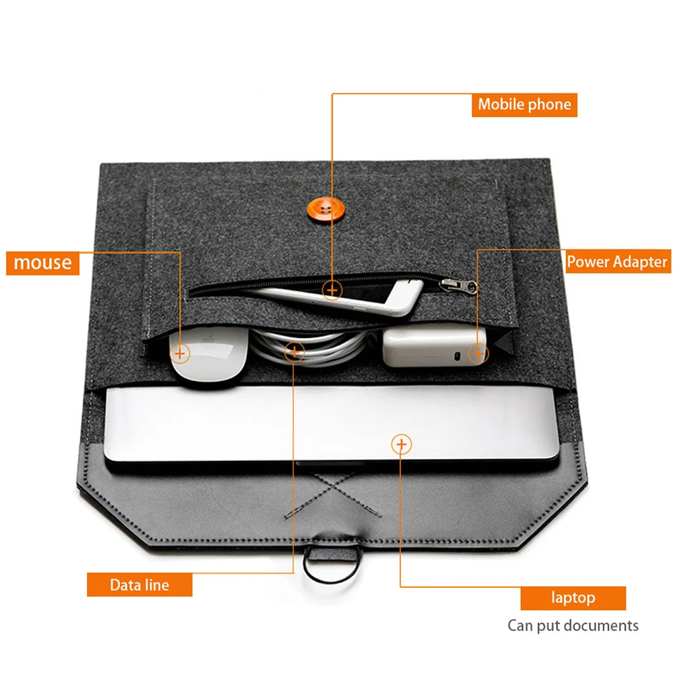 Tablet & Laptop Handbag Lightweight and Multifunctional