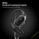Bluetooth 5.4 Open-Ear Wireless Headphones 60H Playtime, Dual Mic, Sport Air Conduction Earbuds