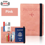 Passport Holder Wallet Cover Travel Essentials RFID Blocking Leather Card Case International Travel Accessories for Women/Men