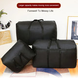 Super large foldable waterproof travel duffel bag made of polyester for organizing clothes, quilts, and storage.