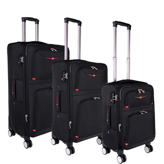 Swiss brand Oxford waterproof rolling trolley suitcase durable and stylish business travel luggage for men and women

